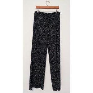 Long flowy polka dot pants